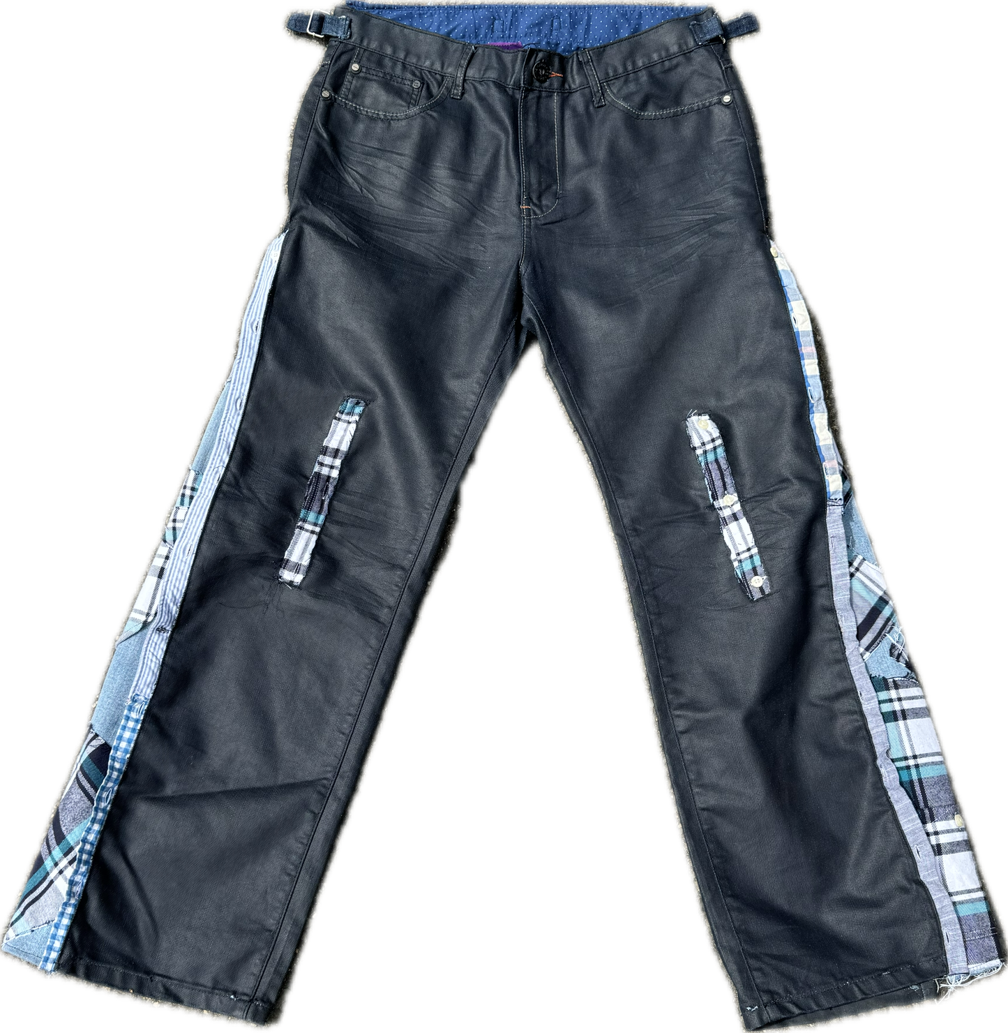 perception button trousers