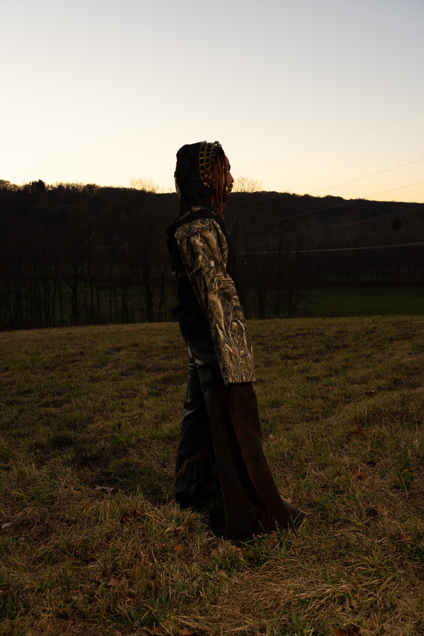 twisted branches zip up