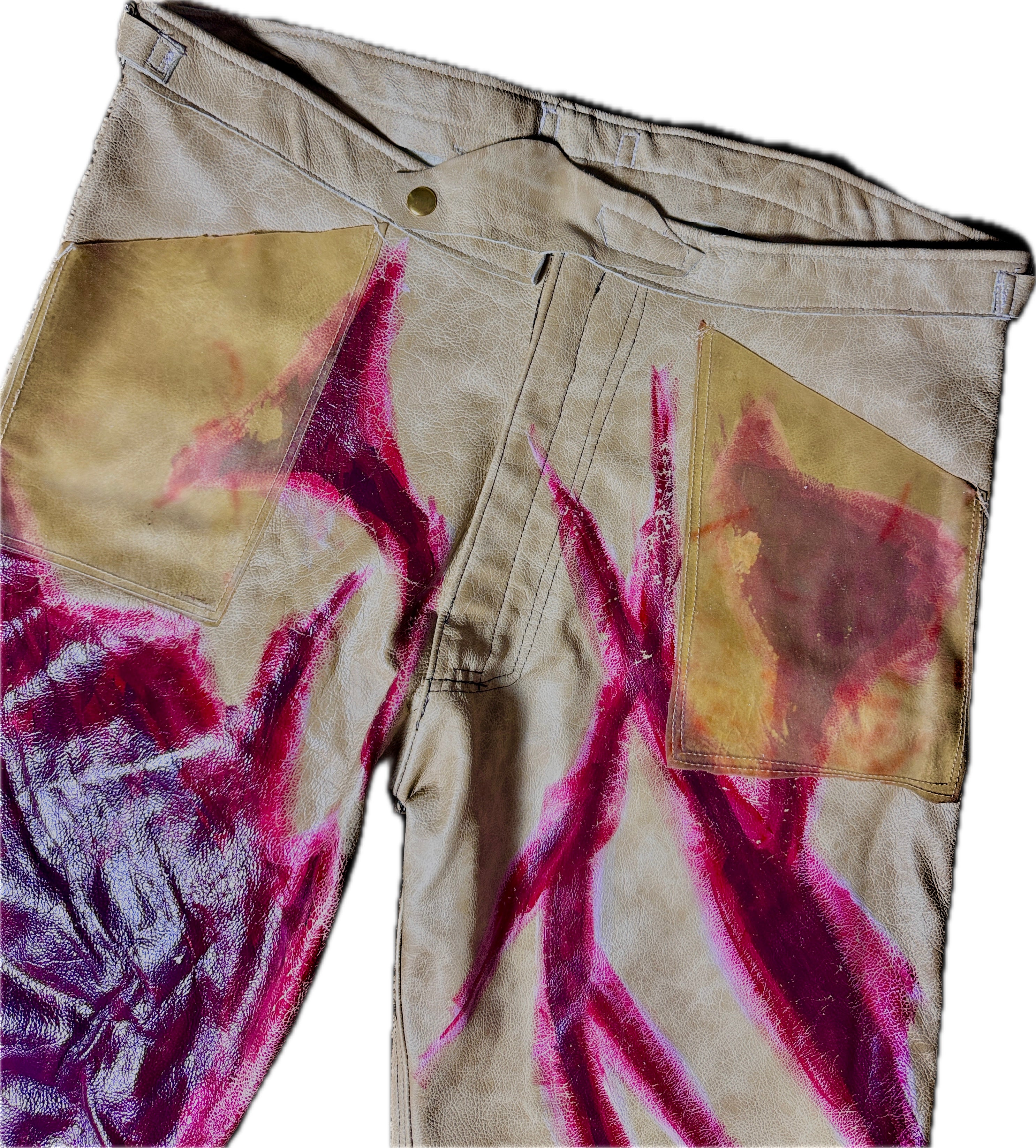 Flesh Leather Pants