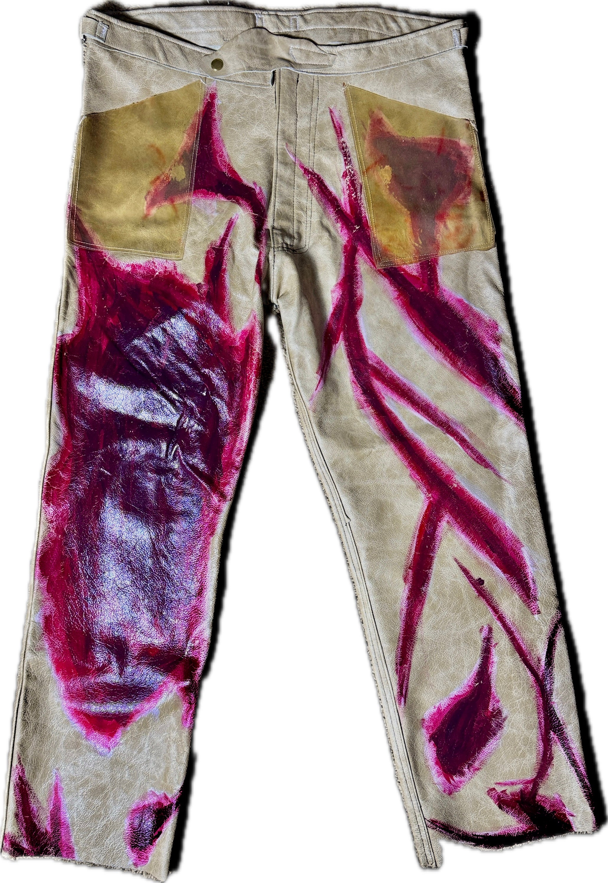 Flesh Leather Pants