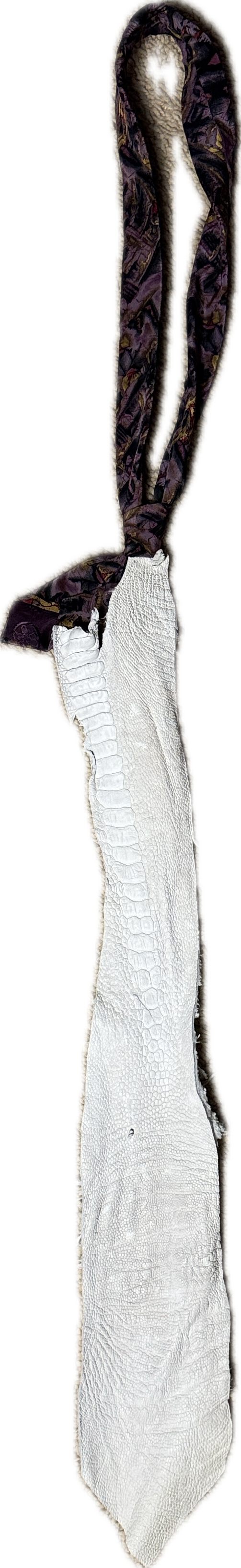 Ostrich Leather Tie