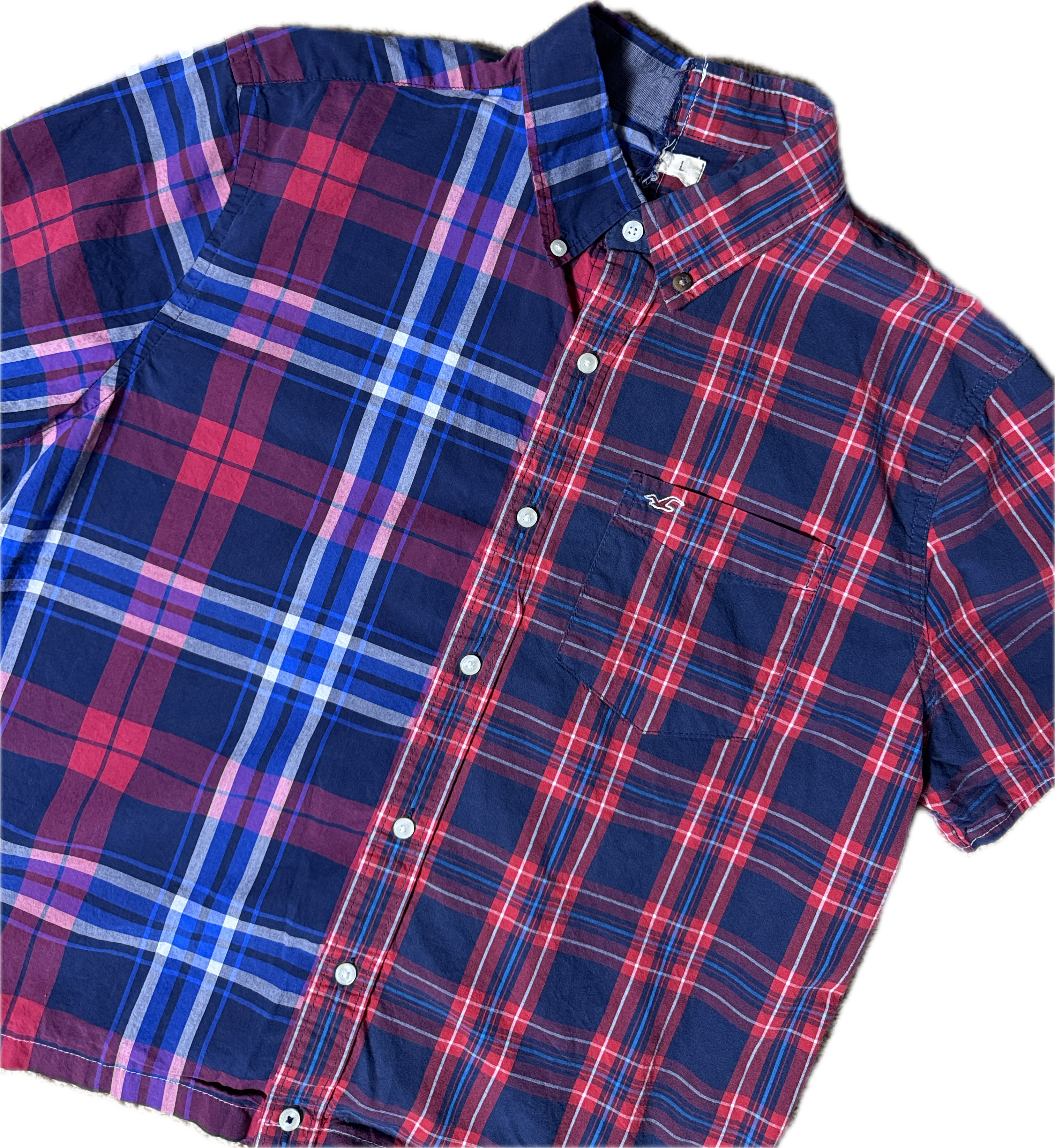 Split Screen Button Down (short sleeve)