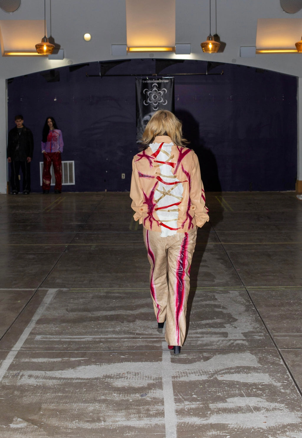 Flesh Leather Pants