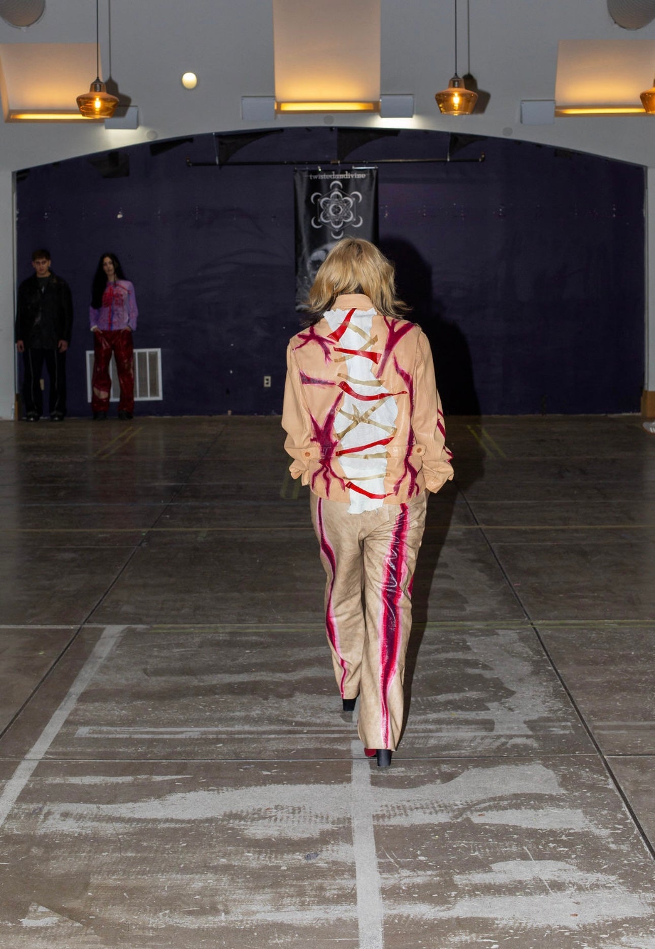 Flesh Leather Pants