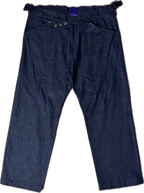 Triple Snap Straight Leg Jeans