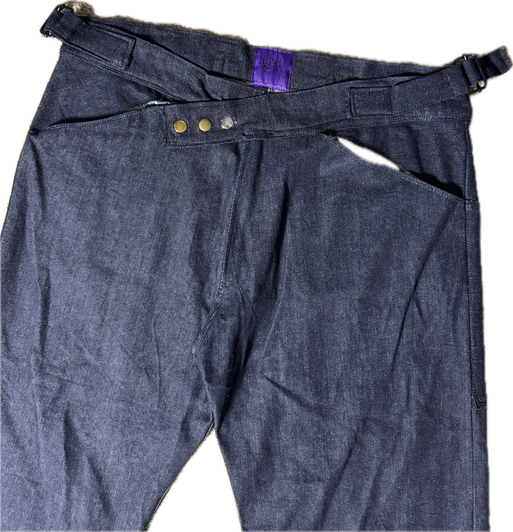 Triple Snap Straight Leg Jeans