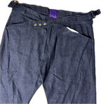Triple Snap Straight Leg Jeans