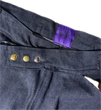Triple Snap Straight Leg Jeans