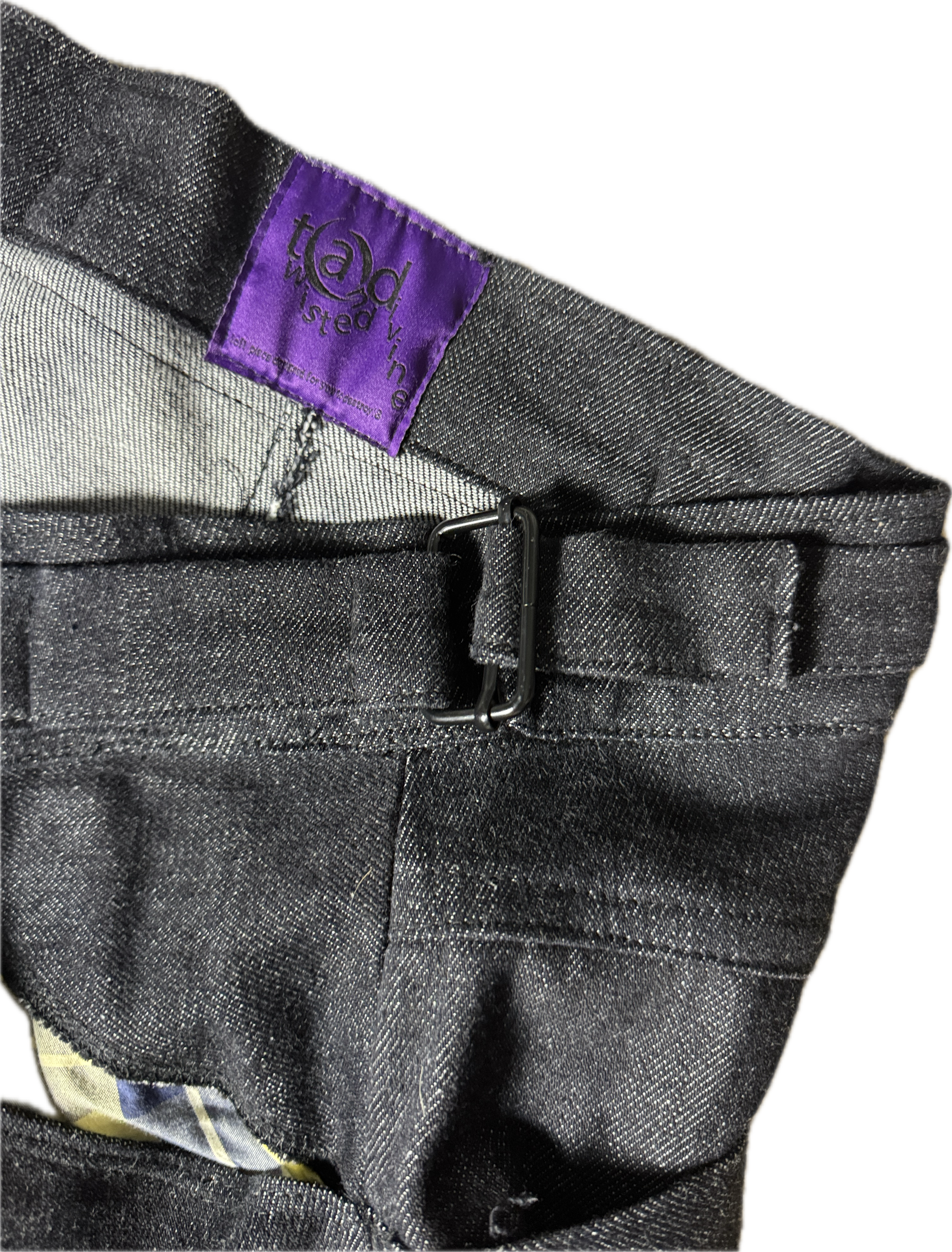 Triple Snap Straight Leg Jeans