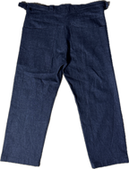 Triple Snap Straight Leg Jeans