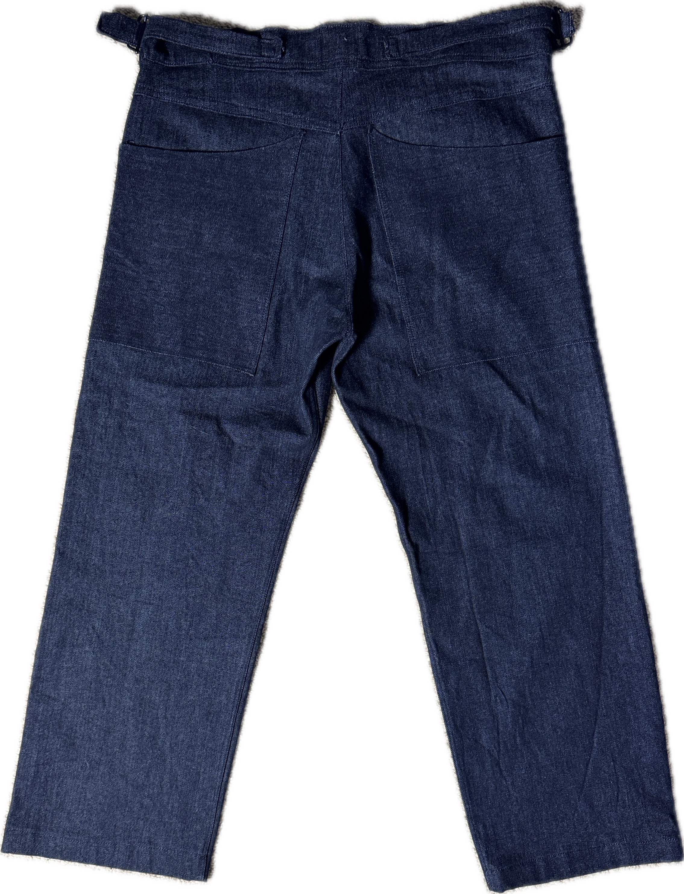 Triple Snap Straight Leg Jeans