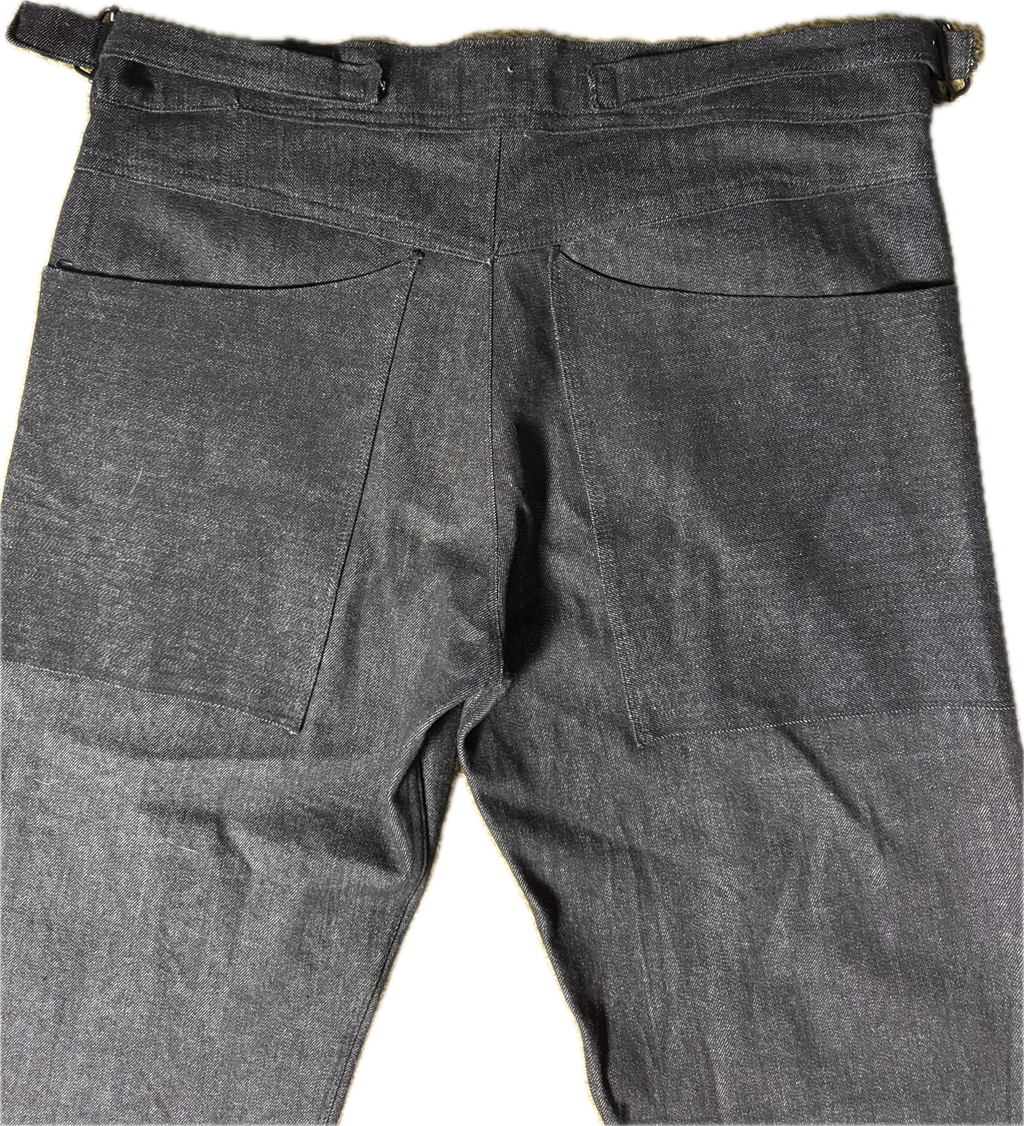 Triple Snap Straight Leg Jeans