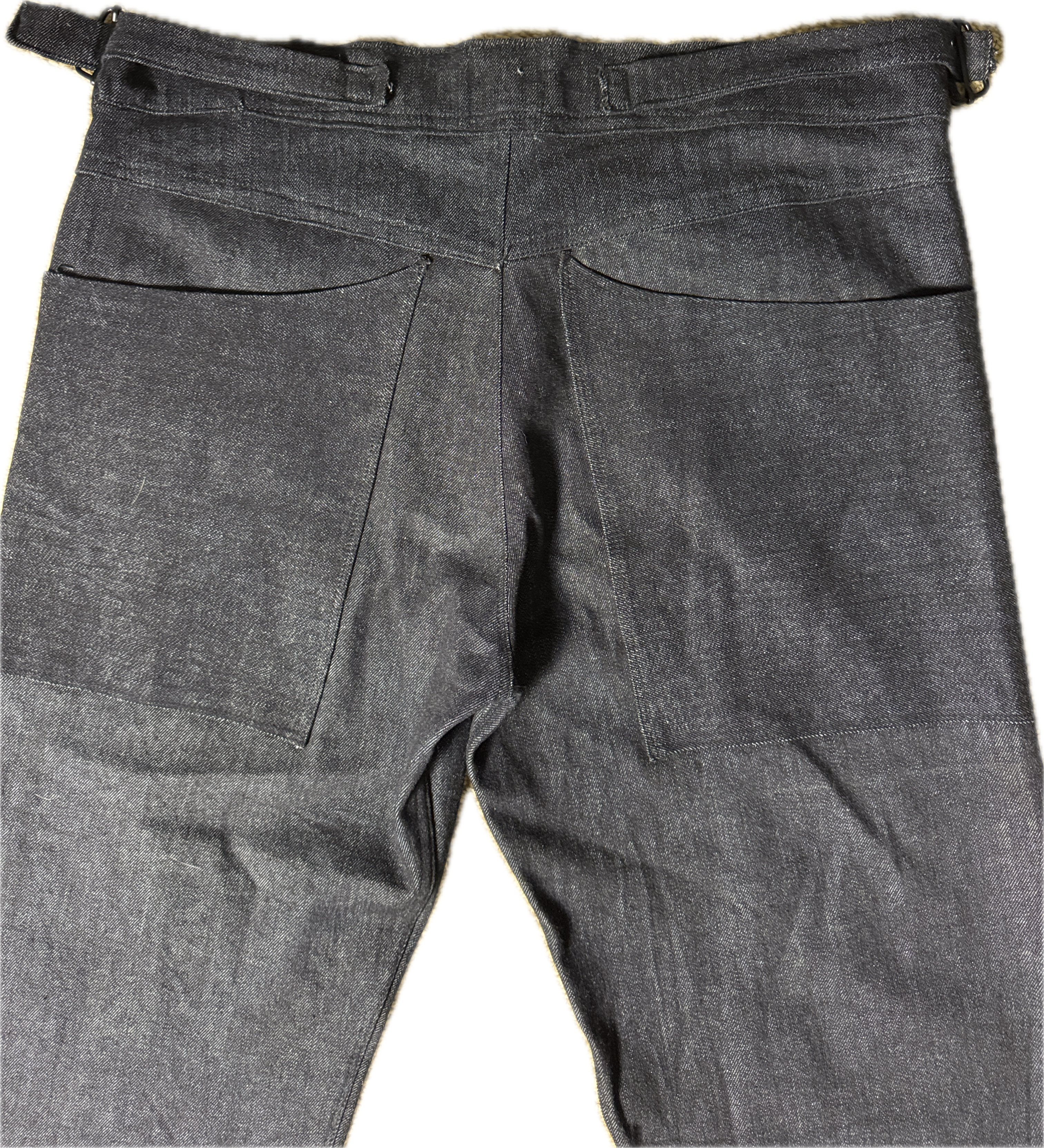 Triple Snap Straight Leg Jeans
