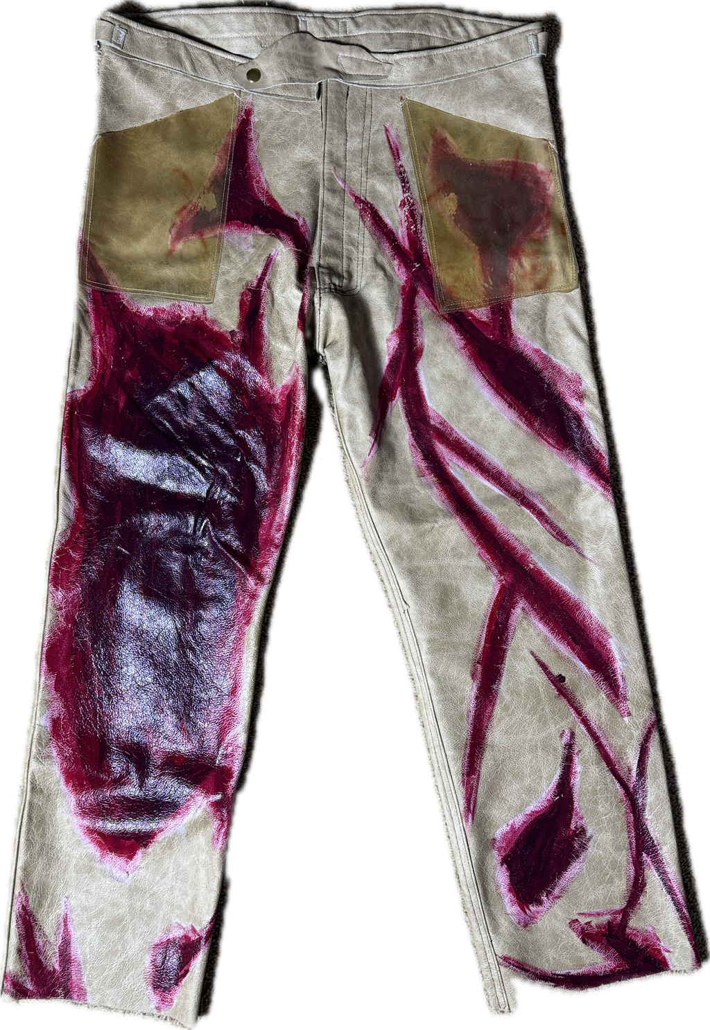Flesh Leather Pants