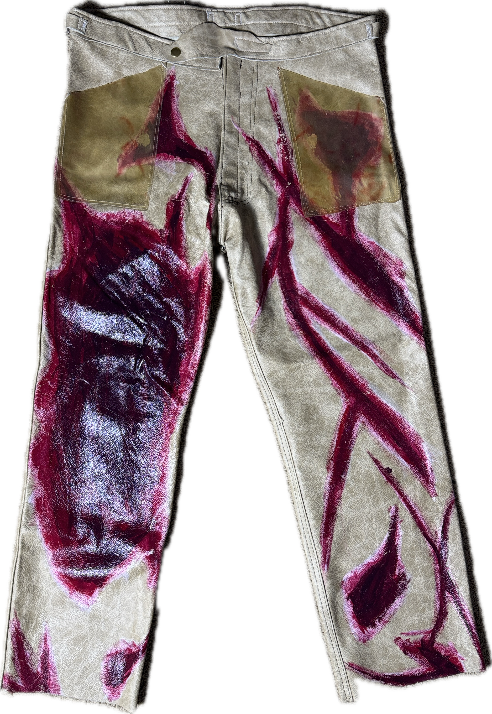 Flesh Leather Pants