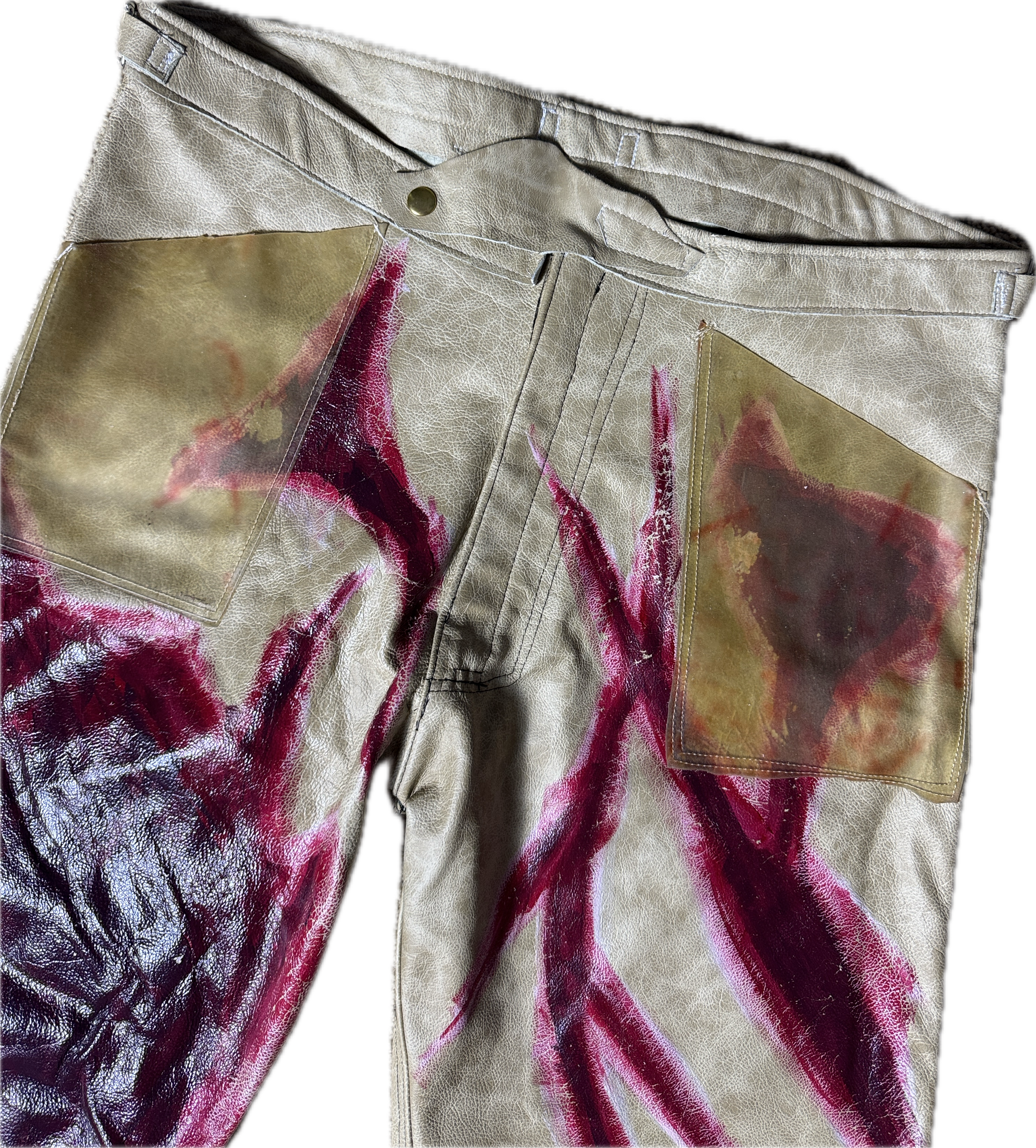 Flesh Leather Pants