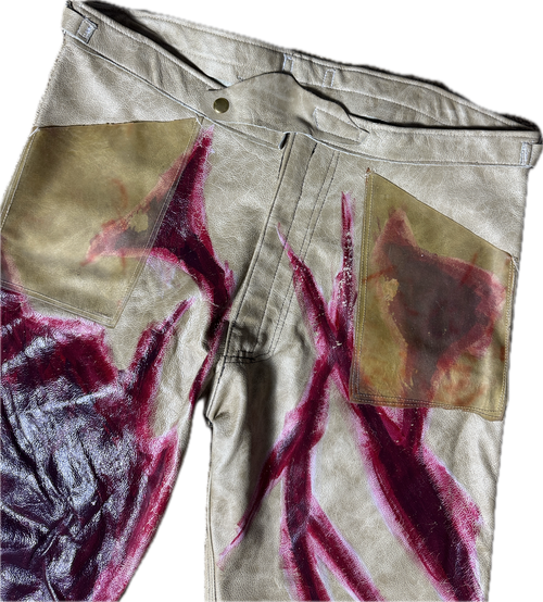 Flesh Leather Pants