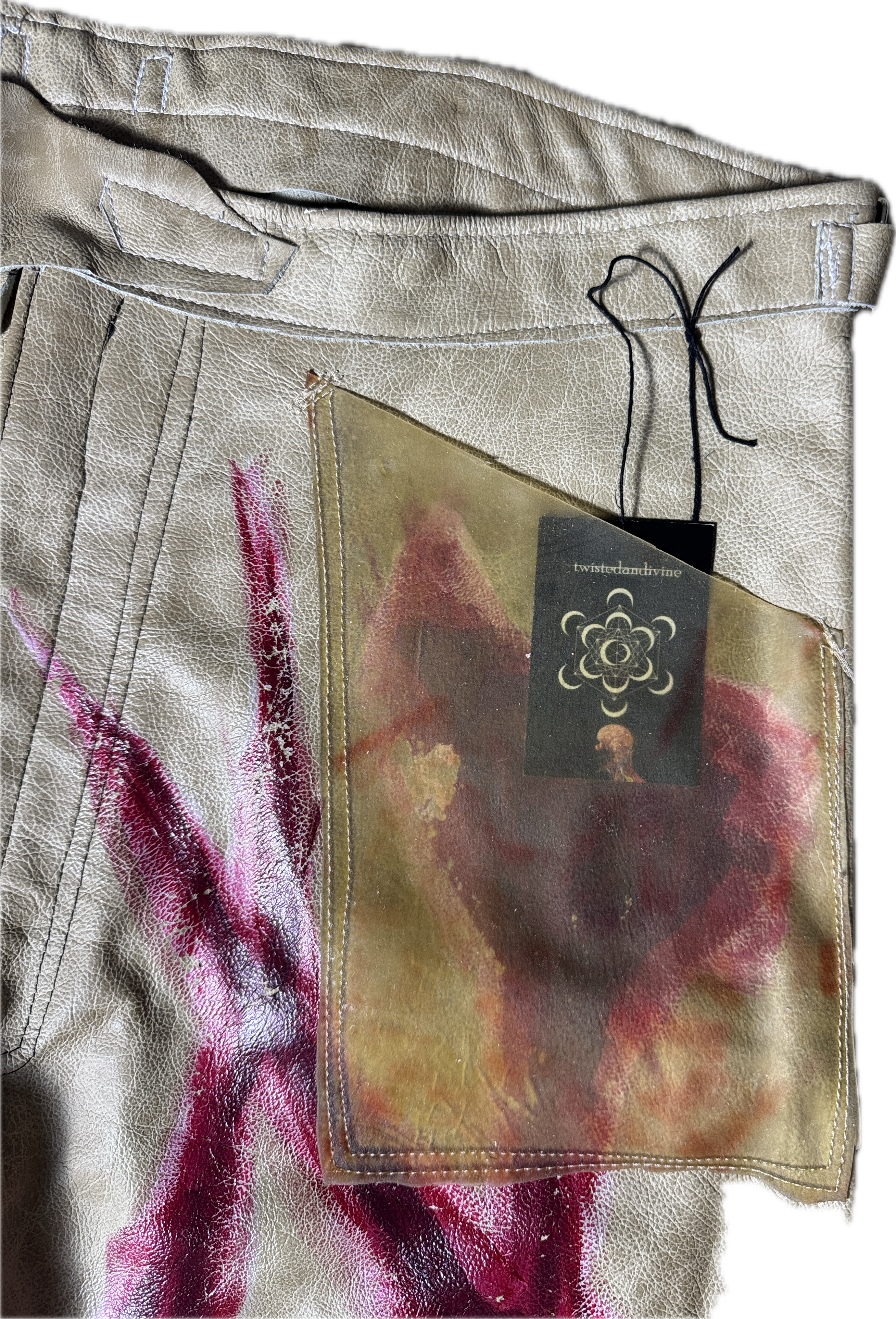 Flesh Leather Pants