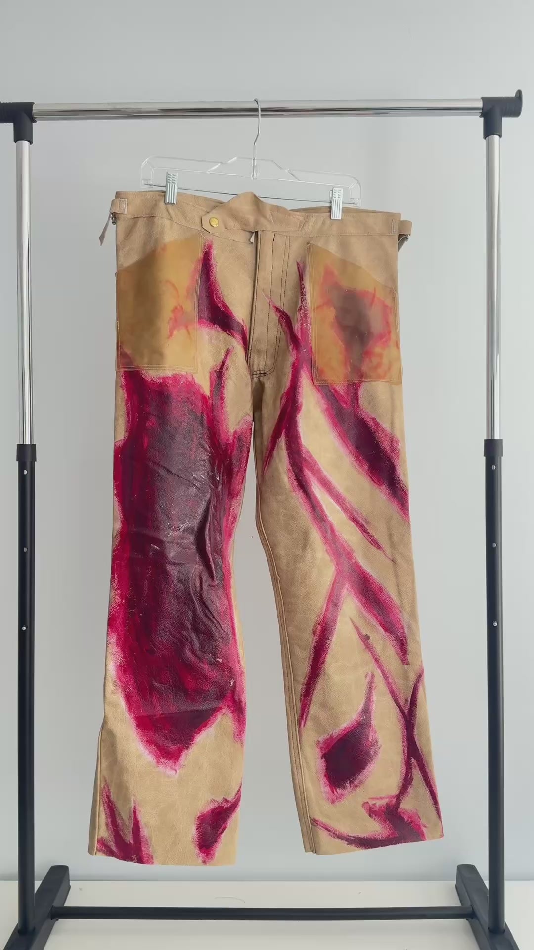 Flesh Leather Pants